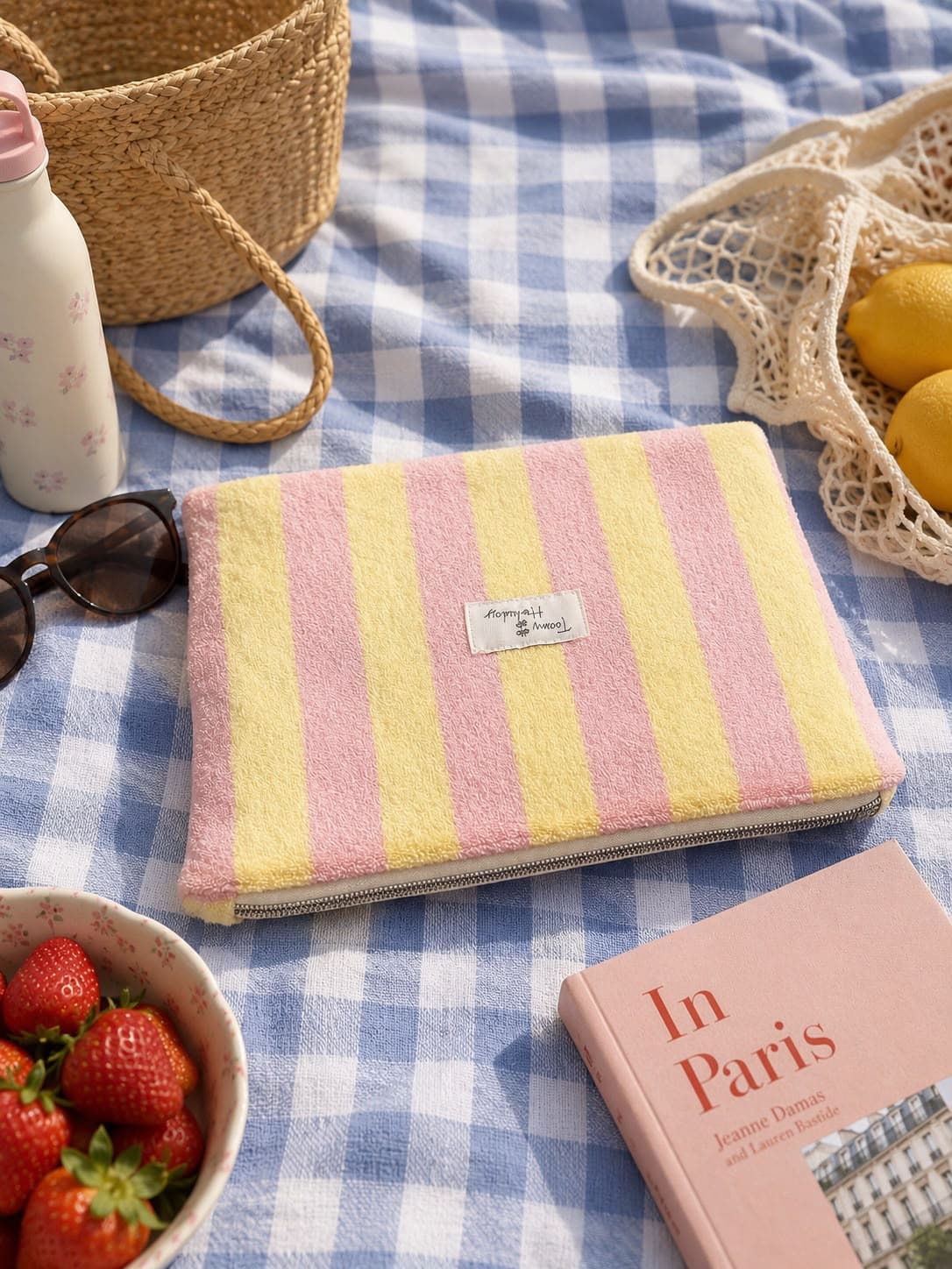 Toiletry bag stripes